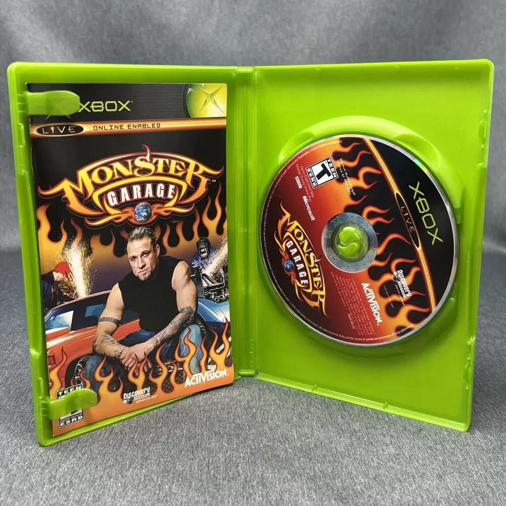 Monster Garage Xbox Live Game Manual Activision TESTED WORKING Scratched Disc